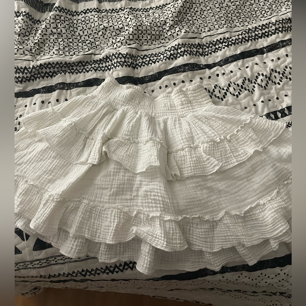 large white skirt